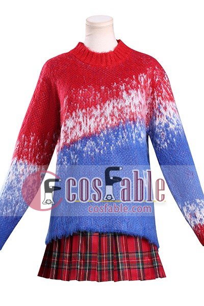 Wednesday 2 Gradient Sweater JK Skirt Cosplay Costume