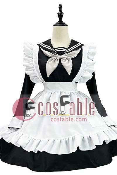 Japanese Sailor Style Maid Cosplay