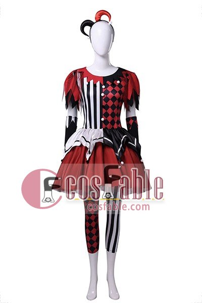 Halloween Circus Nightmare Clown Dress Costume