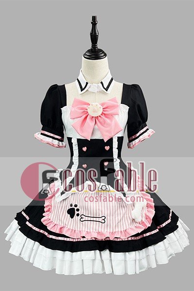 Lolita Cat Maid with Embroidery Ribbon Cosplay