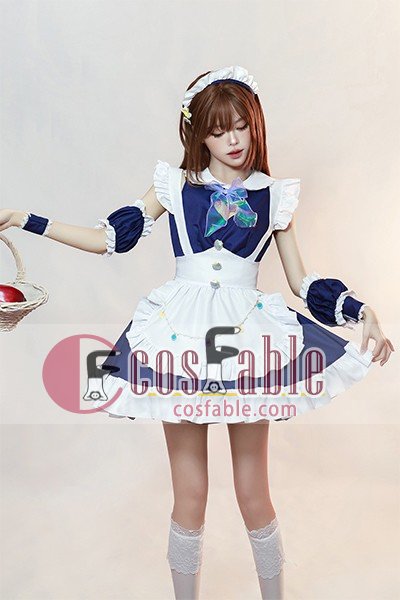Japanese Heart Design Lolita Maid Cosplay