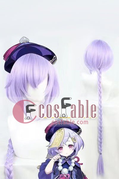 Genshin Impact Qiqi Cosplay Wig