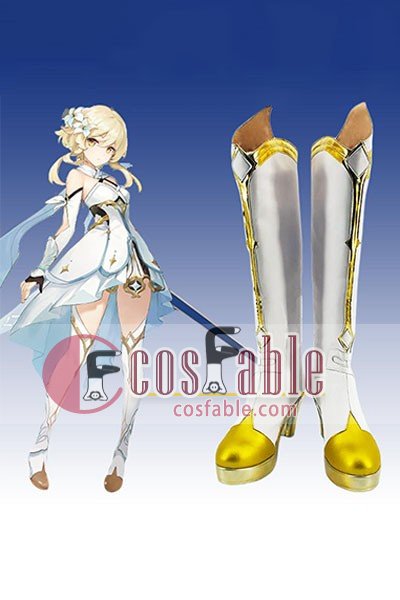 Genshin Impact Lumine Cosplay Shoes