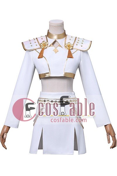 KPOP Girls Demon Hunters Zoey White Uniform Cosplay Costume