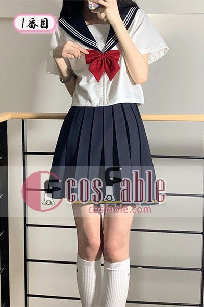 Japanese JK Sailor Uniform Pleated Skirt Set