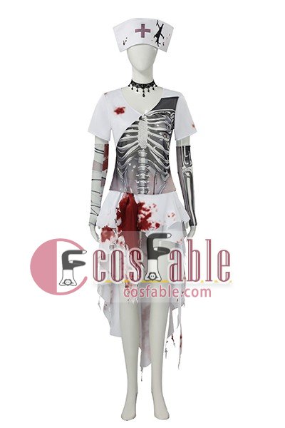 Silent Hill Nurse Bloodstained Cosplay Costume