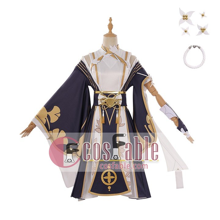 Silver Garden Floral Letter Cosplay