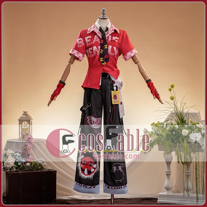 Fire Investigator Red Bean Costume