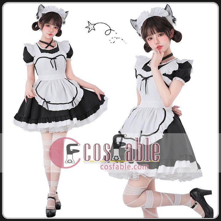 Black White Maid Costume