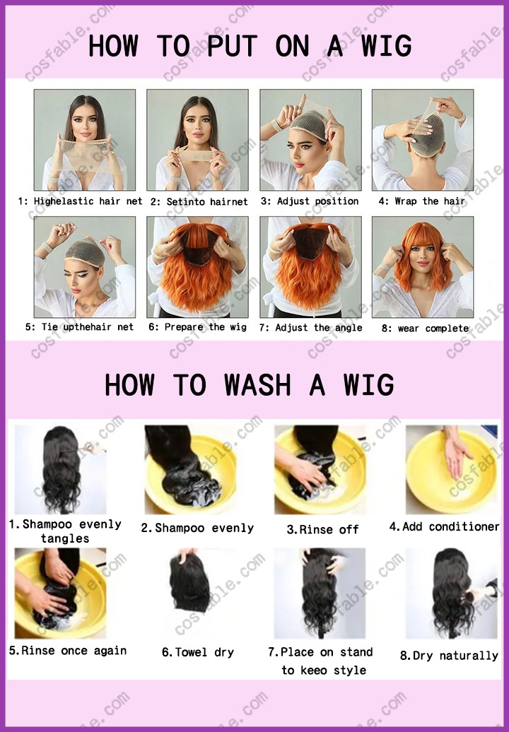 Genshin Impact Eula Cosplay Wig